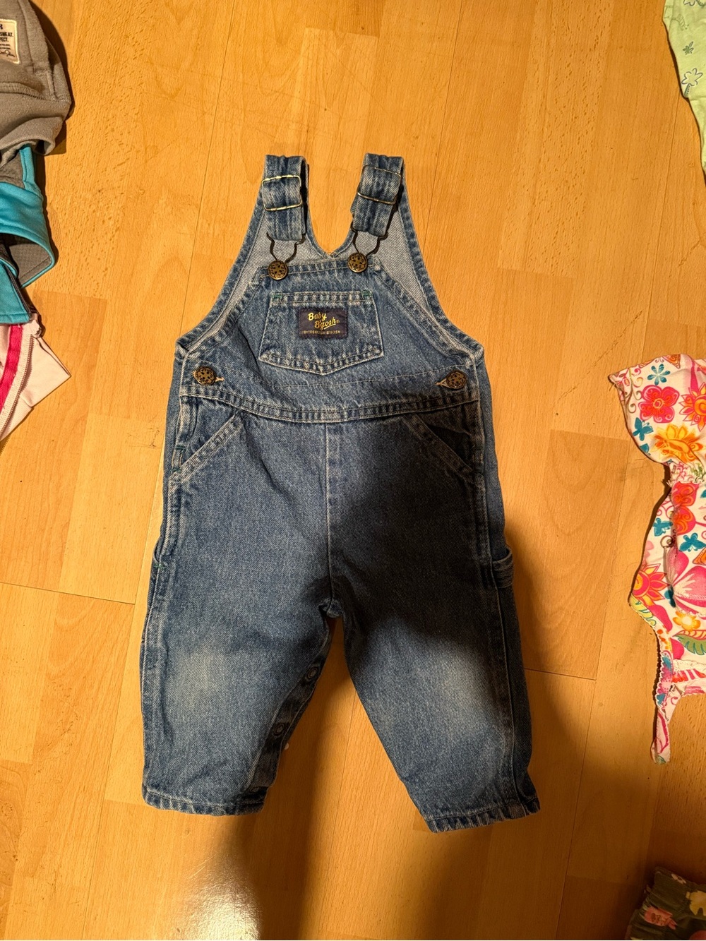 OshKosh B'gosh Classic Blue Denim Baby Overalls